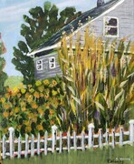 Corn Stalks & Garden at Kirkland House